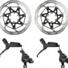 Sram Level TLM Pair Of Brakes 95cm 200cm Black With SRAM Centerline X Rounded 6 Bolt Disc 160 Mm