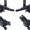 Pair Of Brakes Shimano SLX M7100 R Sine Ventil J-Kit (Without Disk) 165cm 95cm Black