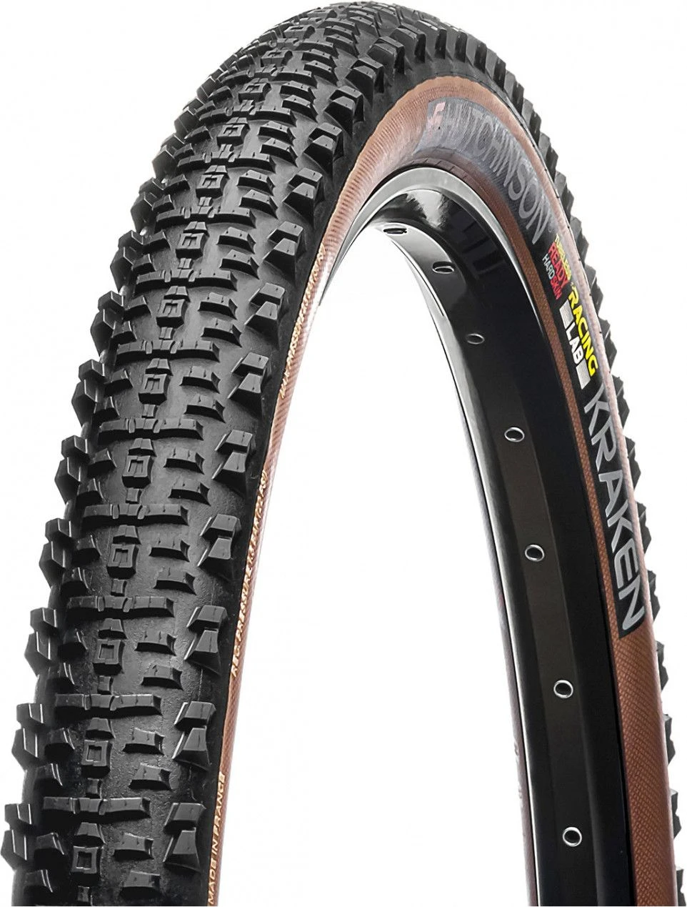 Hutchinson Kraken Racing Lab 29'' MTB Tire Tubeless Ready Folding Hardskin Race Ripost XC Tan Sidewalls 3 Hutchinson Kraken Racing Lab 29'' MTB Tire Tubeless Ready Folding Hardskin Race Ripost XC Tan Sidewalls