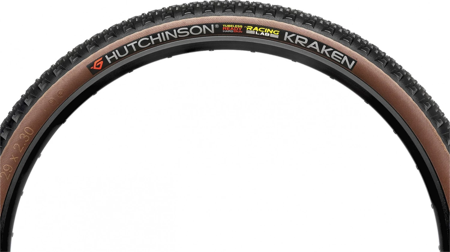 Hutchinson Kraken Racing Lab 29'' MTB Tire Tubeless Ready Folding Hardskin Race Ripost XC Tan Sidewalls 5 Hutchinson Kraken Racing Lab 29'' MTB Tire Tubeless Ready Folding Hardskin Race Ripost XC Tan Sidewalls - Image 3