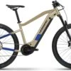 Haibike HardSeven 7 Electric Semi-Rigid MTB 27.5' 630Wh Shimano Deore 12V Beige Coffee / Blue 2021