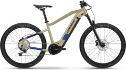 Haibike HardSeven 7 Electric Semi-Rigid MTB 27.5' 630Wh Shimano Deore 12V Beige Coffee / Blue 2021
