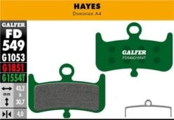 Pair Of Galfer Semi-Metallic Hayes Dominion A4 Pro Brake Pads -SRAM Sales Store 1914335606dac352cb018.89576220