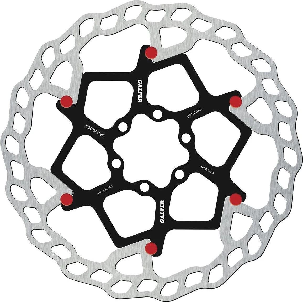 Galfer Floating Disc Wave 6-Bolt (Red Pins) 3 Galfer Floating Disc Wave 6-Bolt (Red Pins)