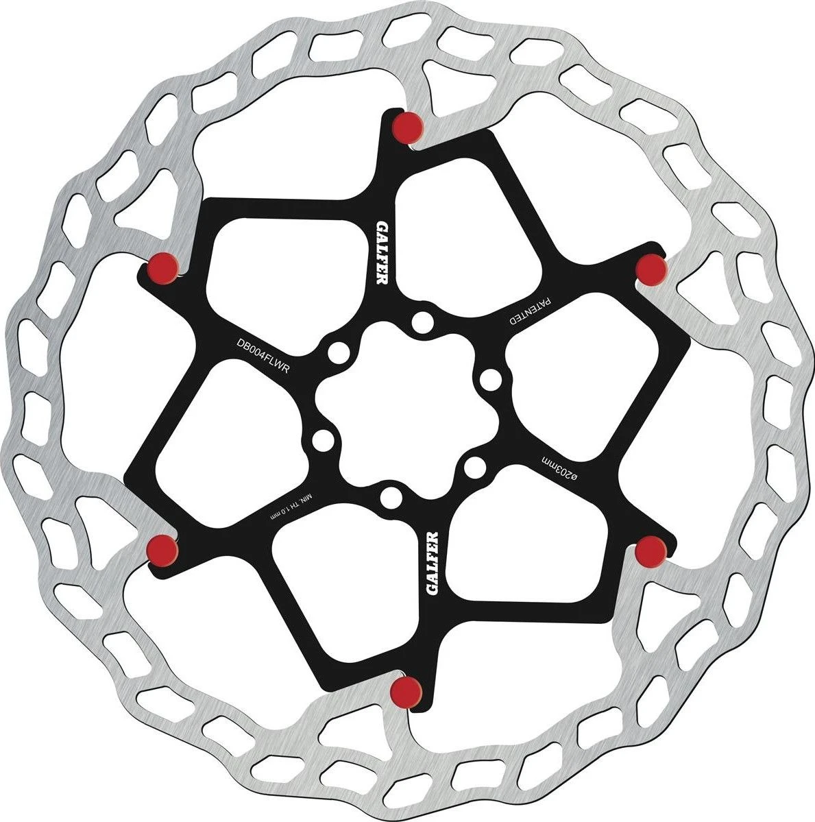 Galfer Floating Disc Wave 6-Bolt (Red Pins) 4 Galfer Floating Disc Wave 6-Bolt (Red Pins) - Image 2
