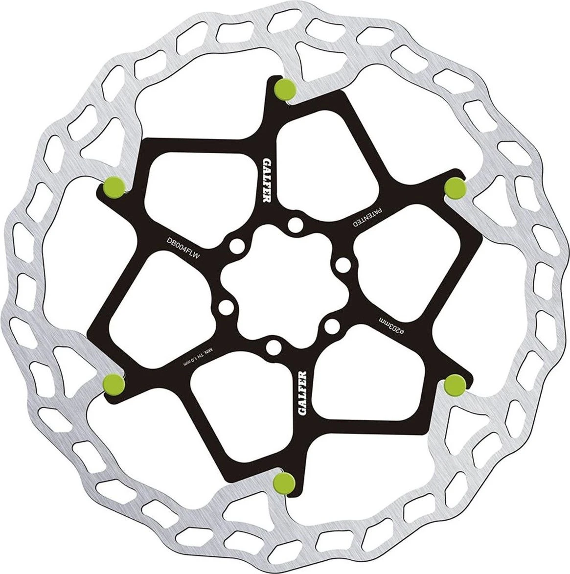 Galfer Floating Disc Wave 6-Bolt (Green Pins) 4 Galfer Floating Disc Wave 6-Bolt (Green Pins) - Image 2