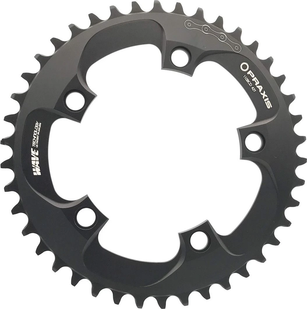 Praxis Works E-Ring Steel Wave 104mm Tray 3 Praxis Works E-Ring Steel Wave 104mm Tray