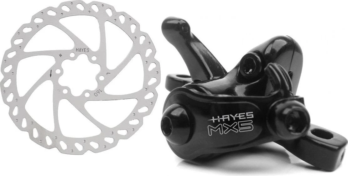 Hayes MX Comp Mechanical Disc Caliper + Hayes V Disc 3 Hayes MX Comp Mechanical Disc Caliper + Hayes V Disc