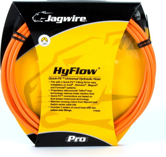Jagwire Hyflow Universal Hydraulic Hose - Orange 3 Jagwire Hyflow Universal Hydraulic Hose - Orange