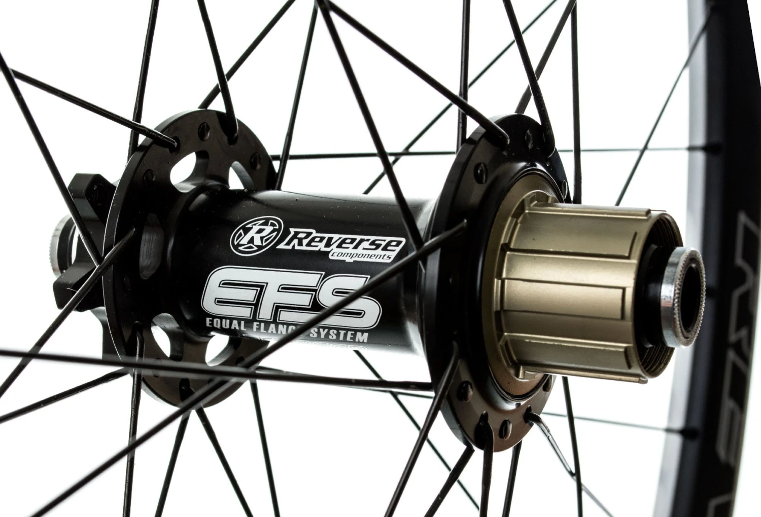 REVERSE Rear Wheel DH 27.5 '' 150x12mm Hub EFS + K7 EFS 7S Black Gray 4 REVERSE Rear Wheel DH 27.5 '' 150x12mm Hub EFS + K7 EFS 7S Black Gray - Image 2