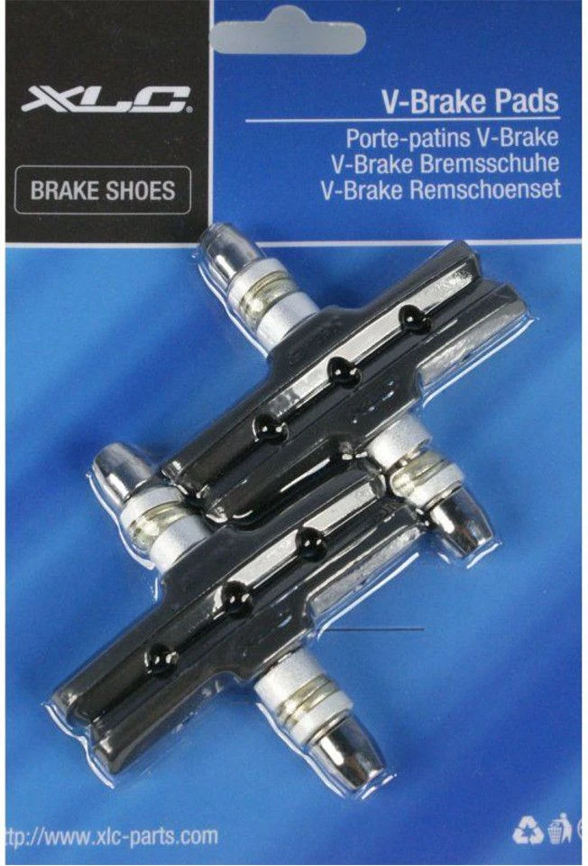 XLC Paire De Patins V-Brake BS-V01 70mm 3 XLC Paire De Patins V-Brake BS-V01 70mm