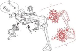 Sram Rear Derailleur Pulley And Inner Cage EX1 8S