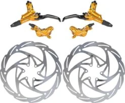 Formula Disc Brake Pair Cura 4 (disc 203mm) Gold 2019