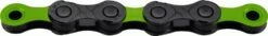 Chain KMC DLC VAE 126 Links 12V Black / Green